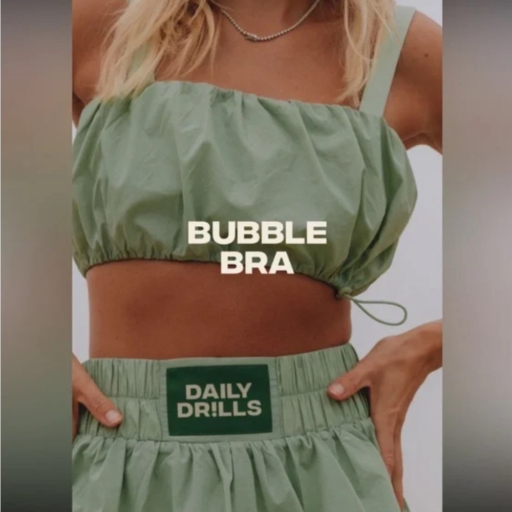 Daily drills matcha bubble skirt and bra!